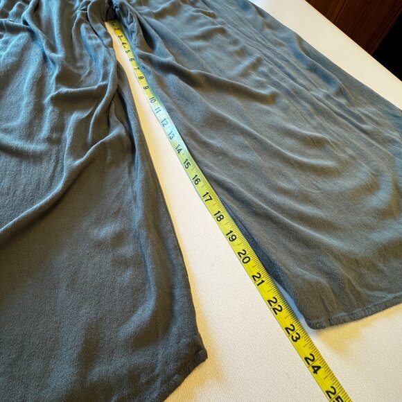 Kori Jumpsuit Overalls Womens Medium Olive Green Cropped Wide Leg Cottagecore - Picture 10 of 14